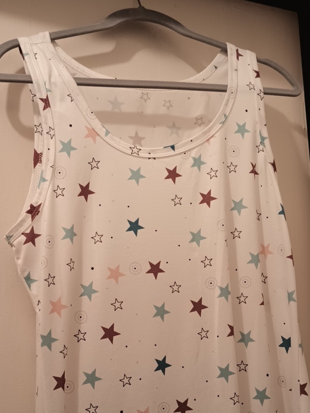 White Star Print Summer Dress